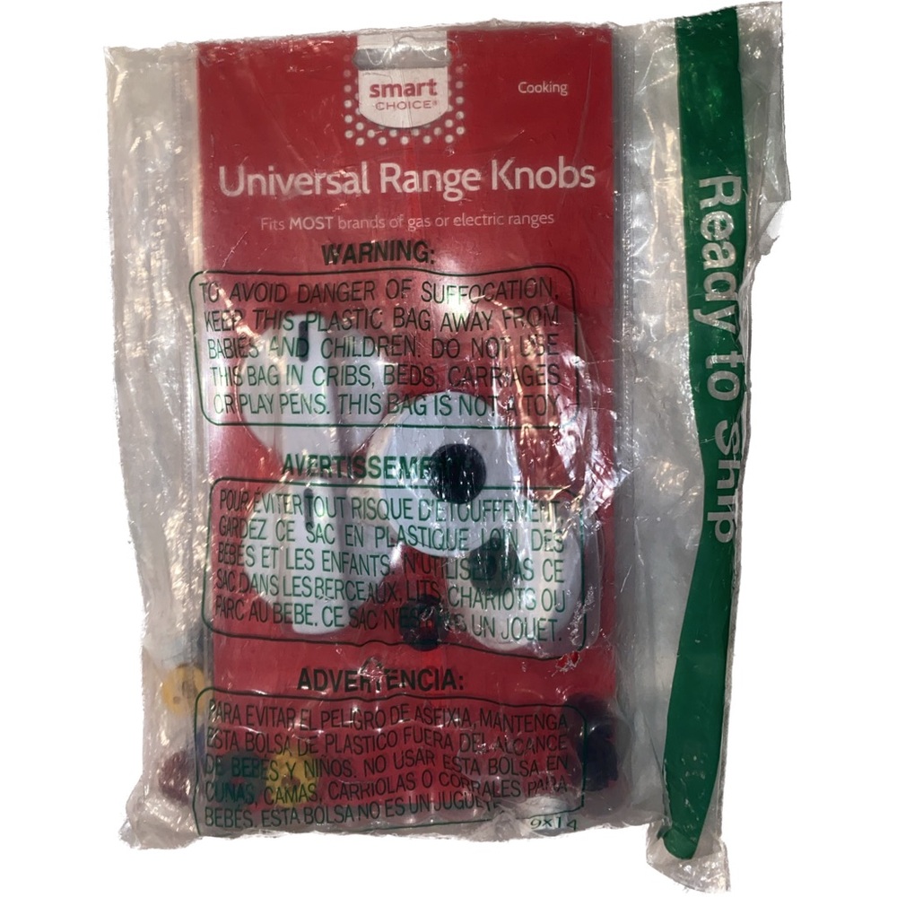 Smart Choice Universal Electric/Gas Stove Range Knob Kit KNOBKIT4W